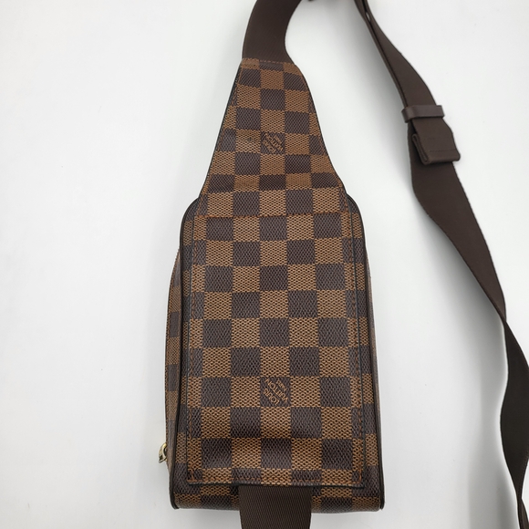 Louis Vuitton Damier Ebene Geronimos Sling Waist Bag. Authentic w/COA... - Picture 3 of 16